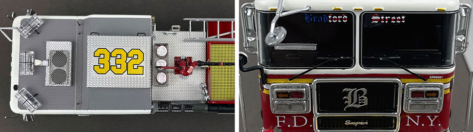 1:50 scale FDNY Seagrave Engine 332 close up pictures 13-14