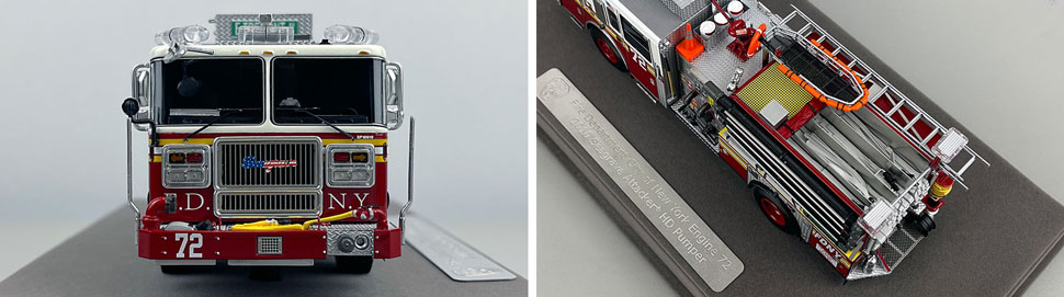 1:50 scale FDNY Seagrave Engine 72 close up pictures 1-2