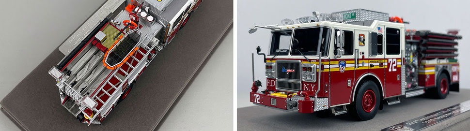 1:50 scale FDNY Seagrave Engine 72 close up pictures 3-4