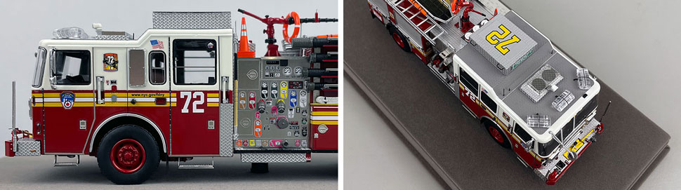 1:50 scale FDNY Seagrave Engine 72 close up pictures 5-6