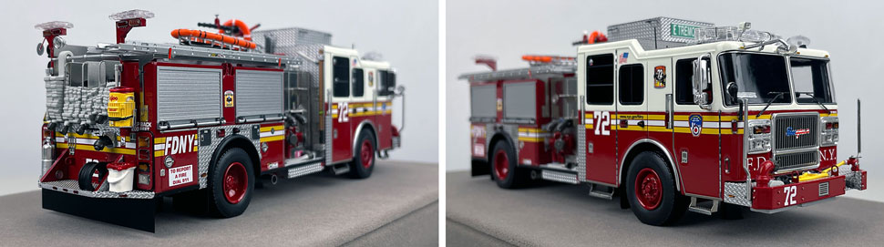 1:50 scale FDNY Seagrave Engine 72 close up pictures 11-12