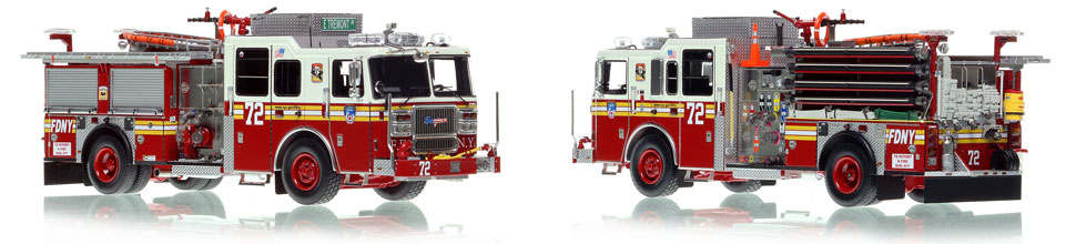 FDNY Engine 72 in the Bronx is a museum grade 1:50 scale model