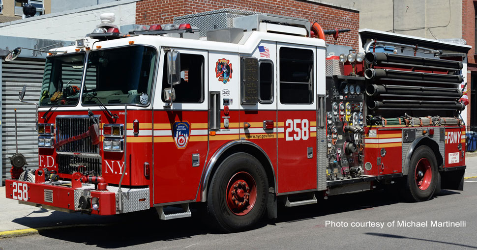 FDNY Seagrave HP Engine 258 courtesy of Michael Martinelli