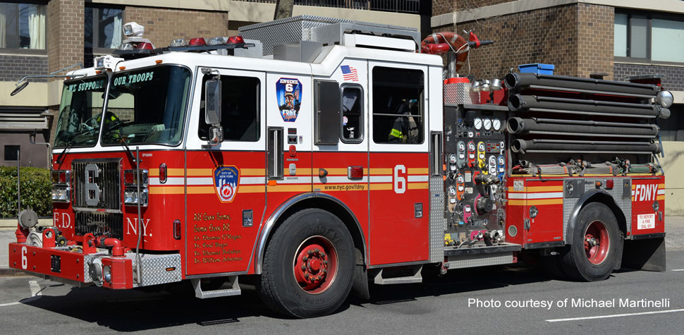 FDNY Seagrave HP Engine 6 courtesy of Michael Martinelli