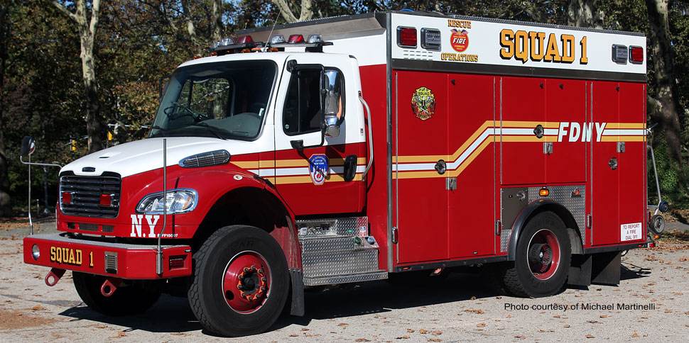 Fire Replicas FDNY Squad 1 - 2nd Piece Freightliner M2 Scale Model