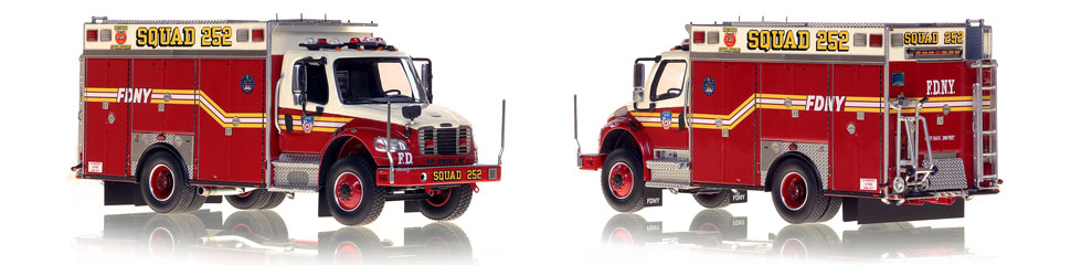 Fire Replicas FDNY Squad 252 - 2nd Piece Freightliner M2 Scale Model