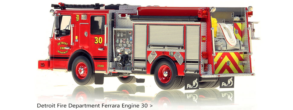 Detroit Ferrara Cinder Customer Pumper Engine 30 scale model