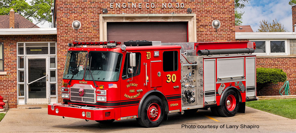 Detroit Fire Department Engine 30 courtesy of Larry Shapiro