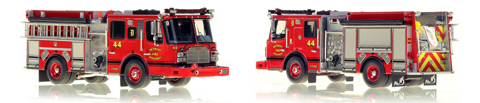 Detroit Engine 44 scale model is a museum grade, 1:50 scale replica.