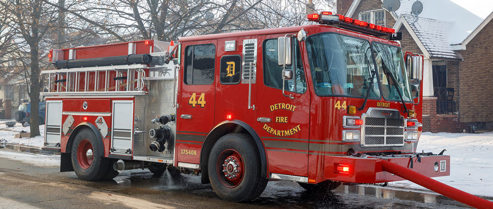 Detroit Fire Department Engine 44 courtesy of Gordon Nord