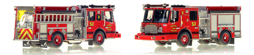 Detroit Engine 52 scale model is a museum grade, 1:50 scale replica.