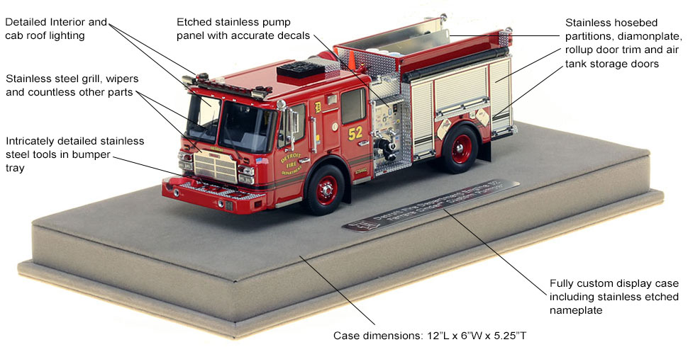 Detroit Engine 52 scale model specs and features