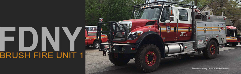 FDNY Brush Fire Unit 1 in Staten Island