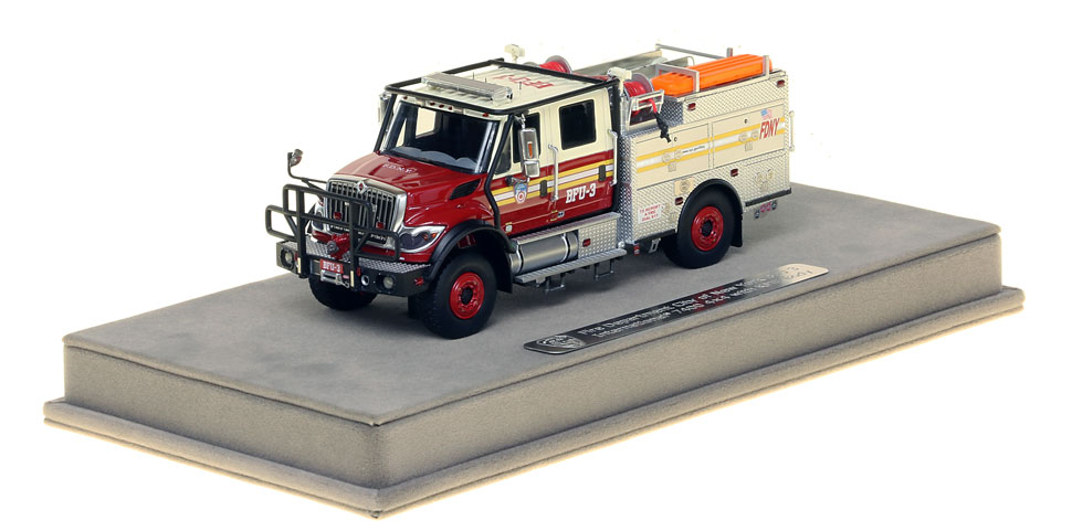 FDNY BFU 3 scale model includes a display-ready case