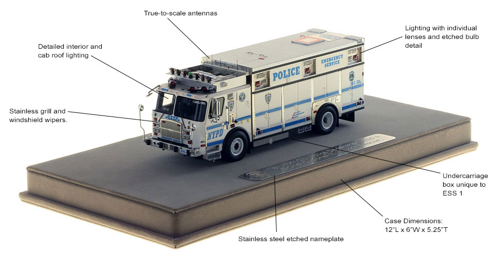 Manhattan's NYPD ESS 1 features and specs