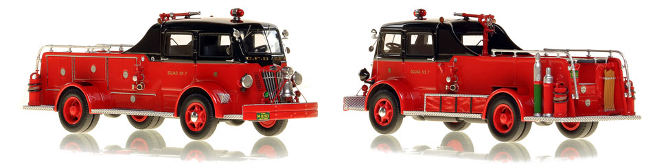 Chicago's 1952 Autocar Squad 7 is hand-crafted and intricately detailed.