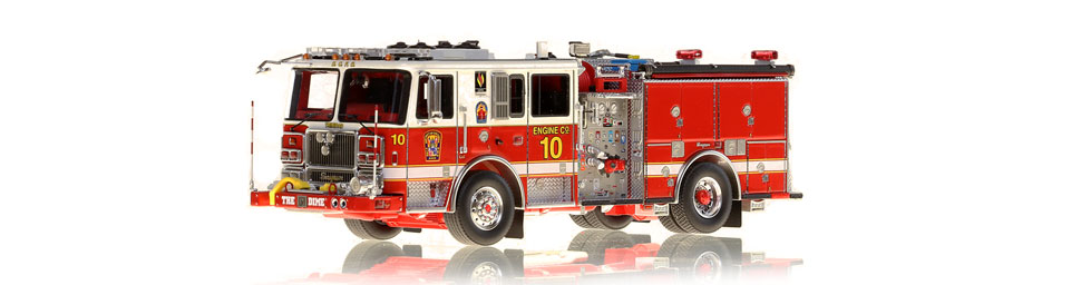 DC Fire & EMS Engine 10 replica features razor sharp accuracy