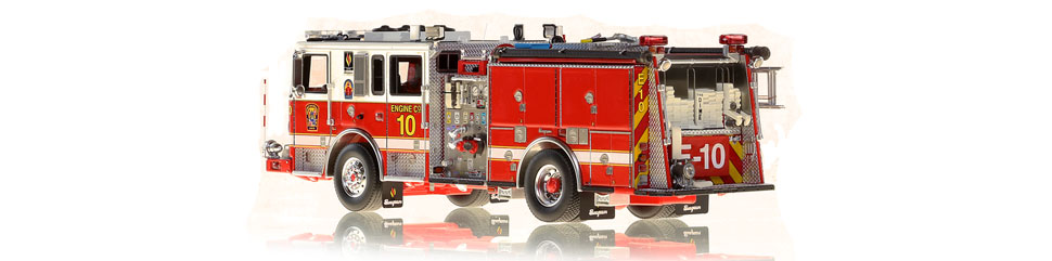 DC Fire Engine 10 is hand-crafted using over 590 parts.