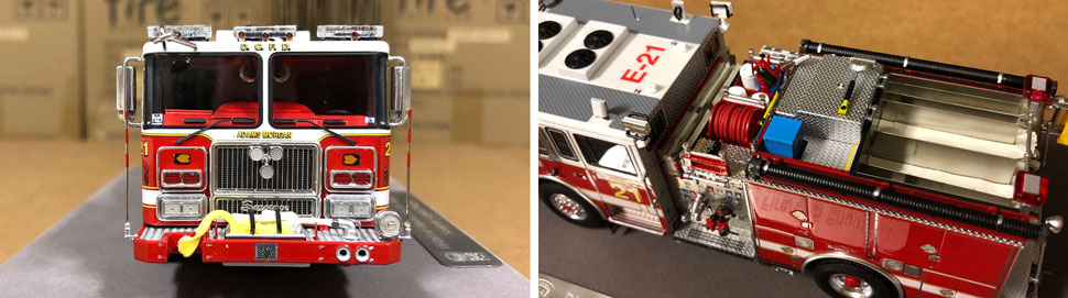 Close up images 5-6 of DC Fire & EMS Engine 21 scale model