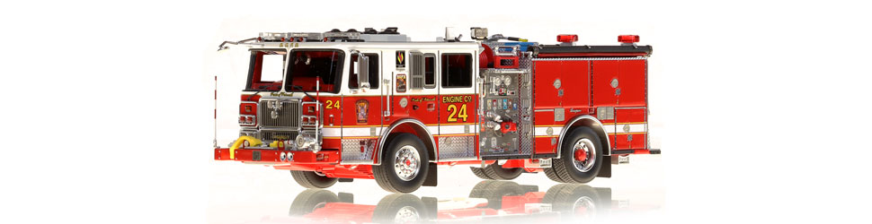 DC Fire & EMS Engine 24 replica features razor sharp accuracy