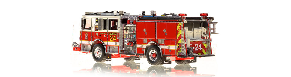 DC Fire Engine 24 is hand-crafted using over 590 parts.