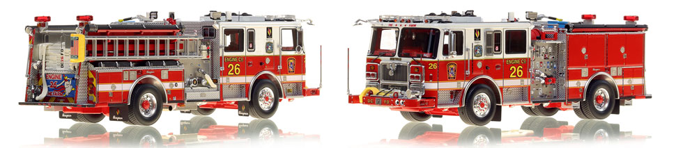 The first museum grade scale model Engine 26 for DC Fire and EMS