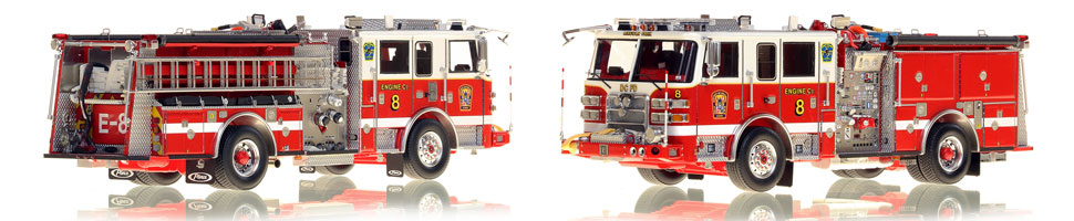 The first museum grade scale model Engine 8 for DC Fire and EMS