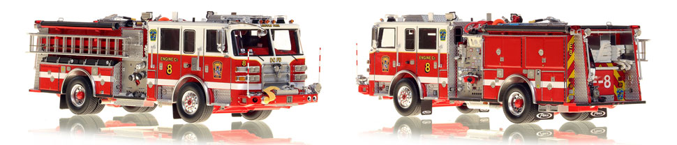 DC Engine 8 scale model is hand-crafted and intricately detailed.