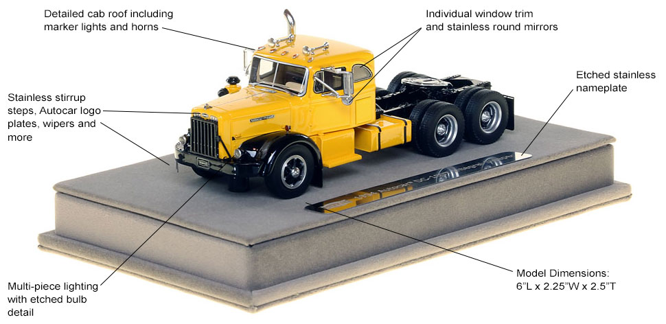 Specs and features of the 1954 Autocar DC-100T