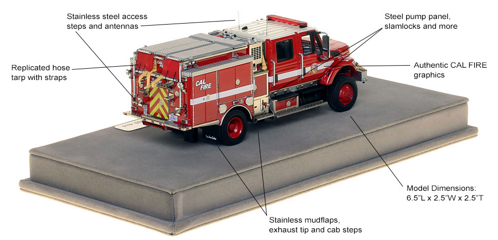 Features and specs of CAL FIRE's first museum grade scale model