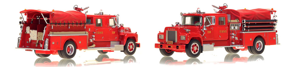 FDNY's 1969 Engine 209 is hand-crafted and intricately detailed.