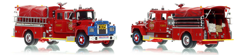 FDNY's 1969 Mack R Engine 305 is now available as a museum grade replica