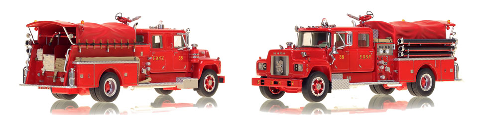 FDNY's 1969 Engine 38 is hand-crafted and intricately detailed.