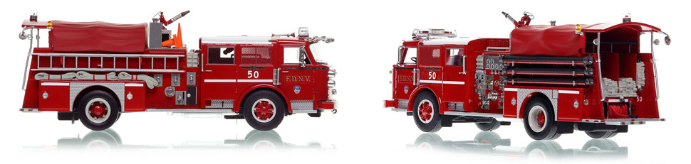 FDNY's 1980 Engine 50 scale model is hand-crafted and intricately detailed.