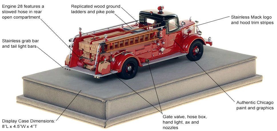 Specs and Features of the 1949 CFD Mack L Coupe Cab Engine 28