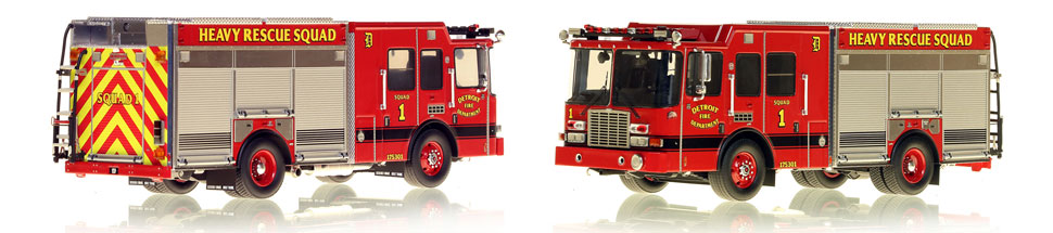 Detroit Fire Department Heavy Rescue Squad 1 scale model