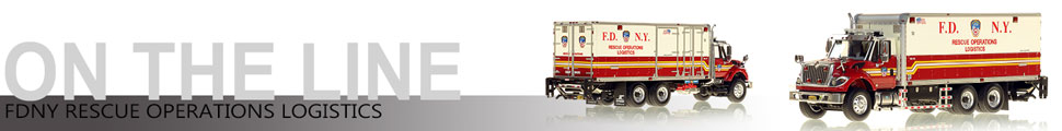 Assembly pics of FDNY Rescue Operations Logistics scale model