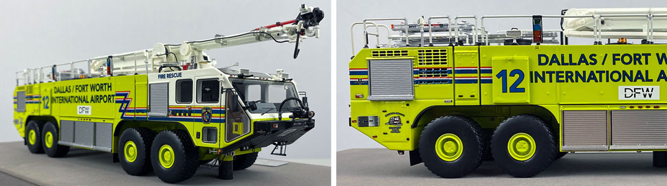 Closeup pictures 1-2 of Dallas/Fort Worth EZ 12 Oshkosh Striker 8x8 scale model