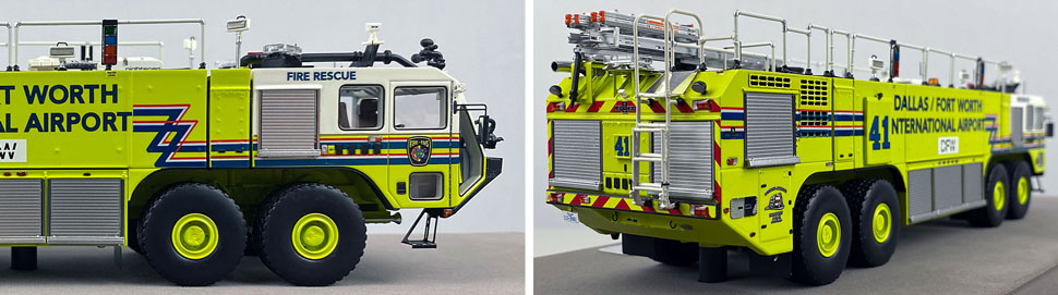 Closeup pictures 5-6 of Dallas/Fort Worth EZ 41 Oshkosh Striker 8x8 scale model