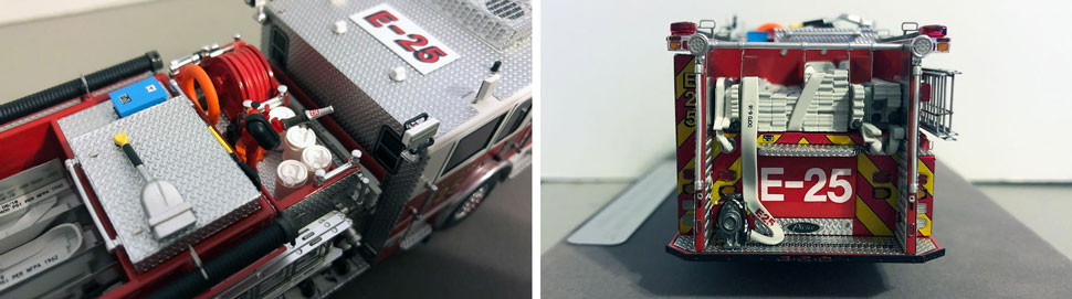 Close up images 7-8 of DC Fire & EMS Engine 16 scale model