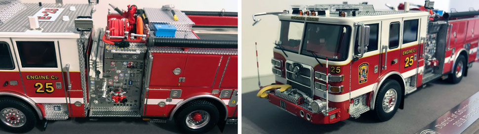 Close up images 9-10 of DC Fire & EMS Engine 16 scale model