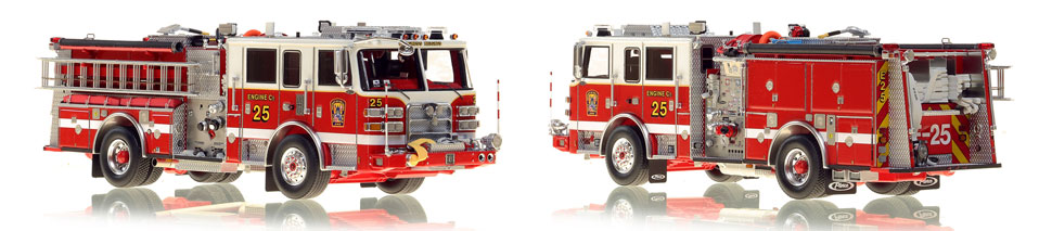 The first museum grade scale model Engine 25 for DC Fire and EMS