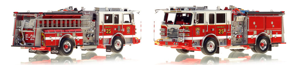 DC Engine 25 scale model is hand-crafted and intricately detailed.