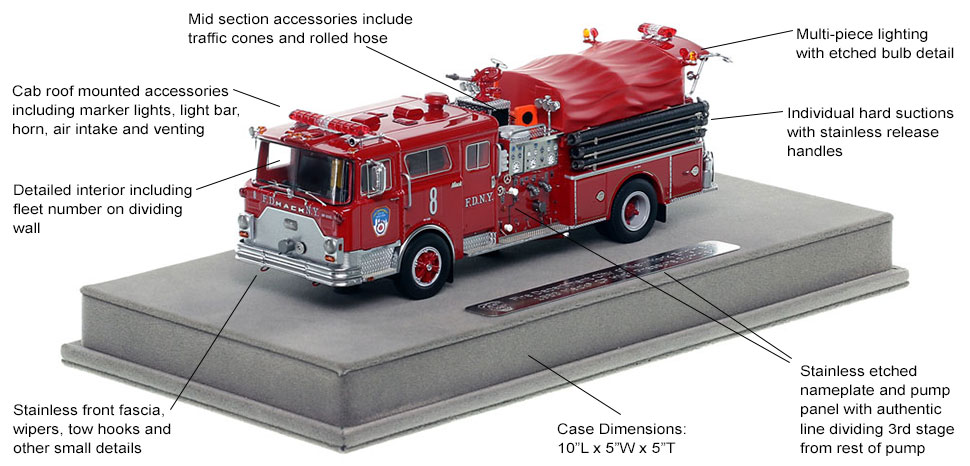 Code 3 FDNY Mack C Pumper Chief Cassano Commemorative Engine 31 LE