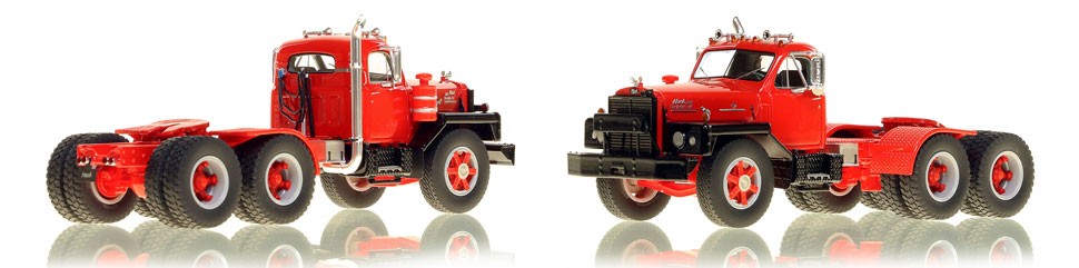 The first museum grade scale model of the Mack B-81 tandem axle tractor