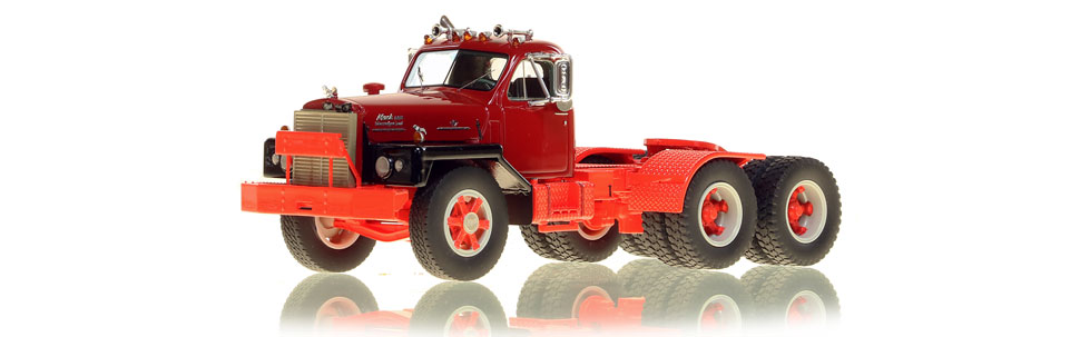 The first museum grade scale model of the Mack B-81 tandem axle tractor