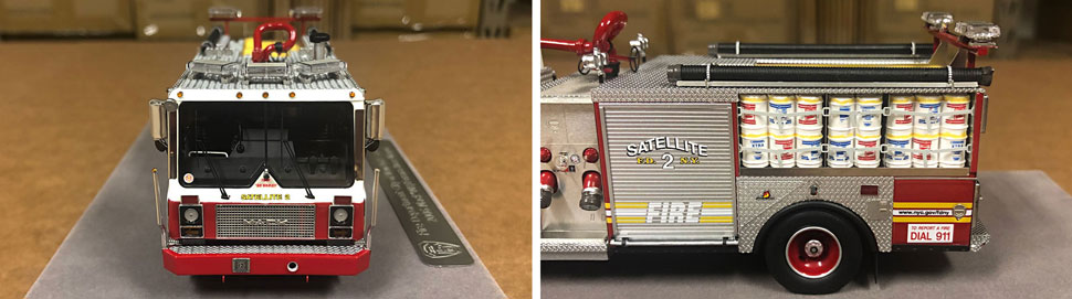 Closeup pictures 9-10 of the FDNY Satellite 2 scale model