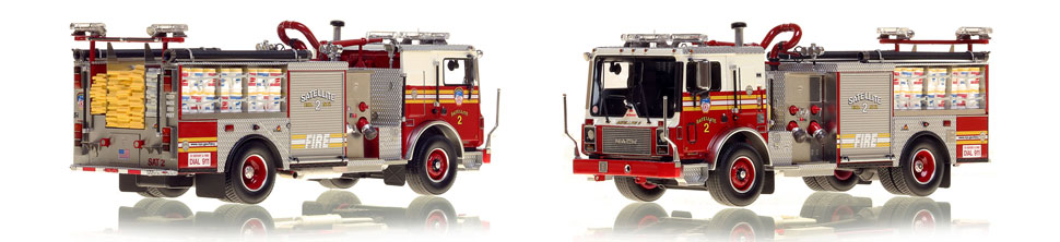 FDNY's Satellite 2 scale model is hand-crafted and intricately detailed.