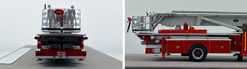 Closeup pictures 7-8 of FDNY's Mack CF/Baker Tower Ladder 127 scale model