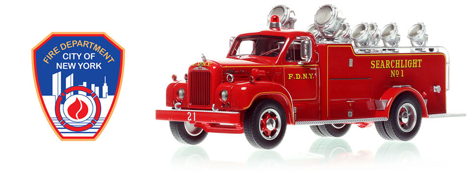 FDNY 1959 Mack B Searchlight 1 in 1:50 scale